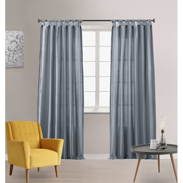 Frifoho Fabric Sheer Curtain Pair Wayfair